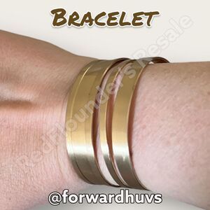 Bundle Sale 3 for $15 | Wide Gold Tone Metal Cuff Bracelet